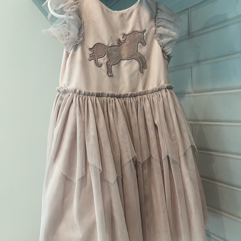 Pippa & Julie Light Pink Tulle Unicorn Party Dress